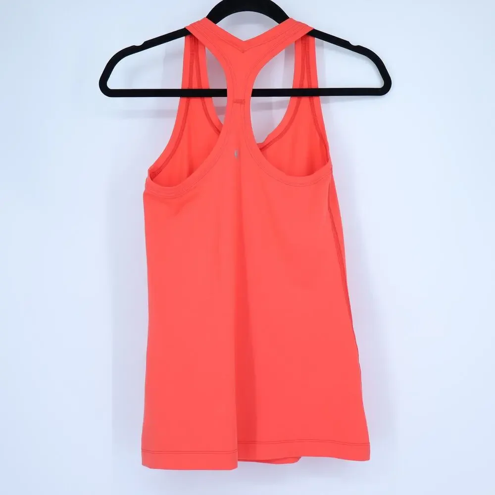 LULULEMON Cool Racerback Knit Tank Top Cape Red Active Knit Women's 4